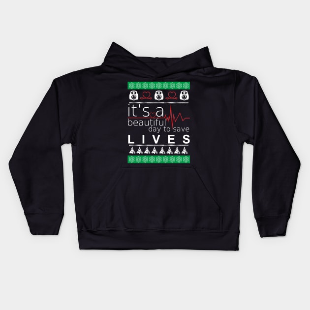 it's beautifull day to save lives Kids Hoodie by zopandah